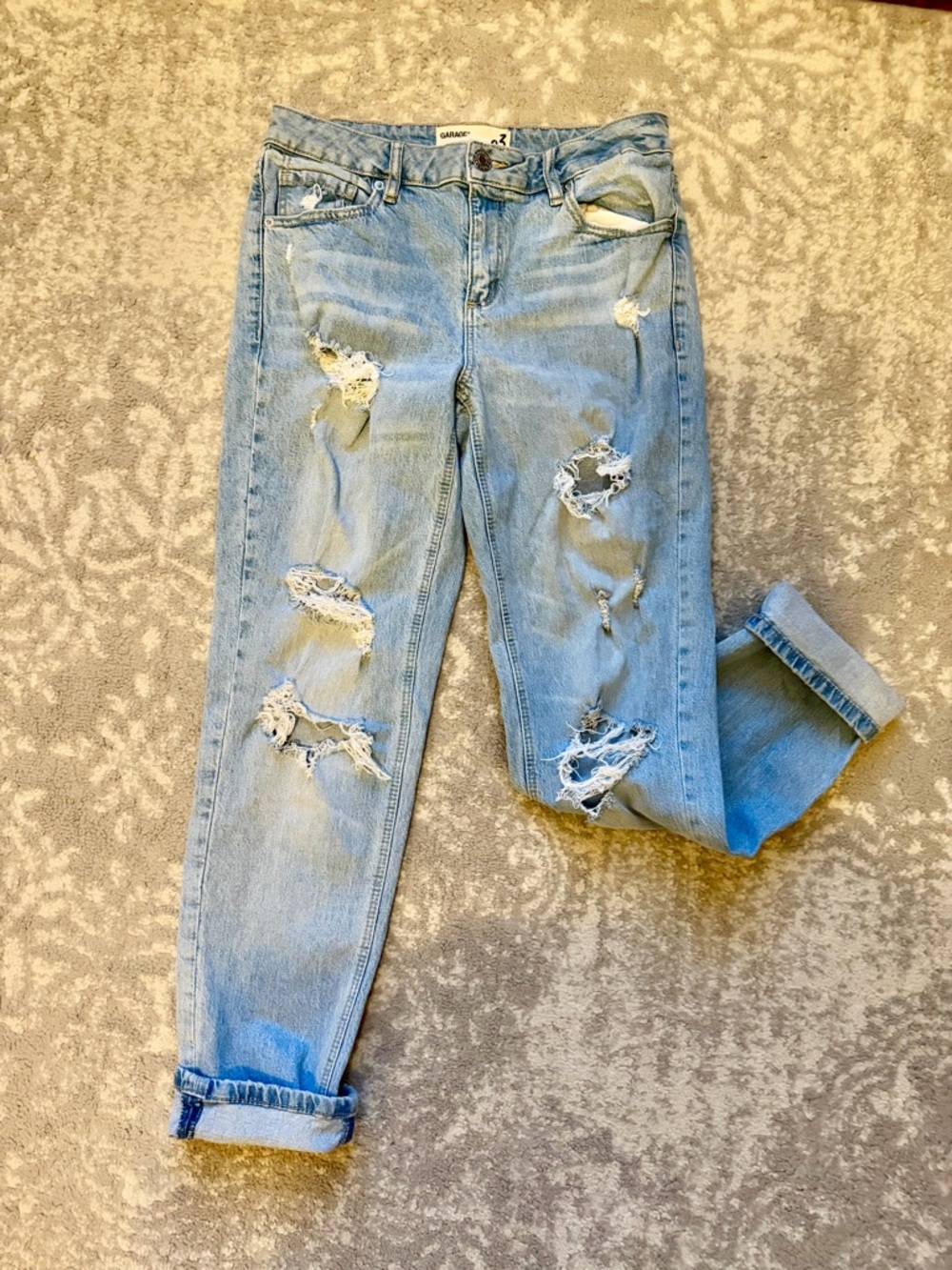 Garage Distressed Skinny Jeans Size 3